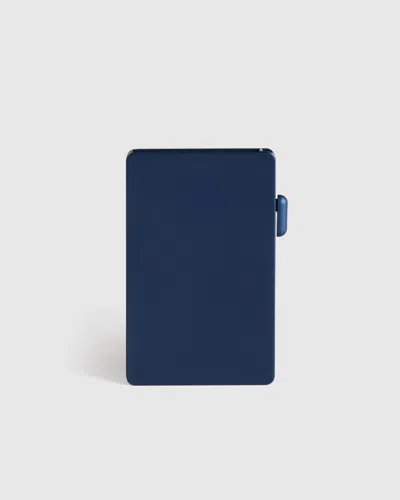 Quince Men's Titanium Rfid Card Holder In Blue