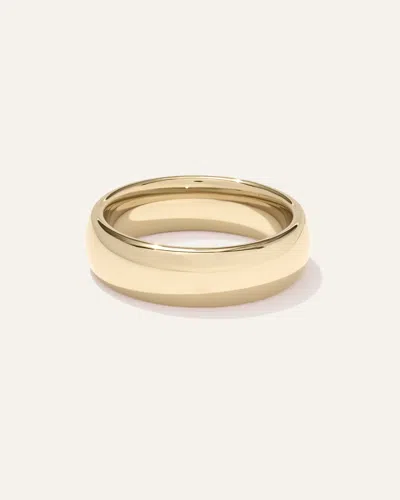 Quince Men's Tungsten Carbide Rounded Band Rings In Gold