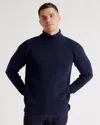 Quince Men's Turtleneck Sweater In Navy