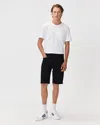 Quince Men's Warren Stretch Denim Shorts 10" In Black