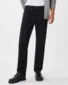 Quince Men's Warren Stretch Relaxed Straight Jeans In Black