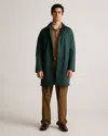 Quince Men's Weatherproof Long Rain Jacket In Dark Spruce