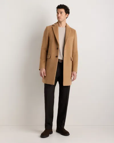 Quince Men's Wool Cashmere Overcoat In Brown