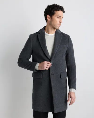 Quince Men's Wool Cashmere Overcoat In Gray