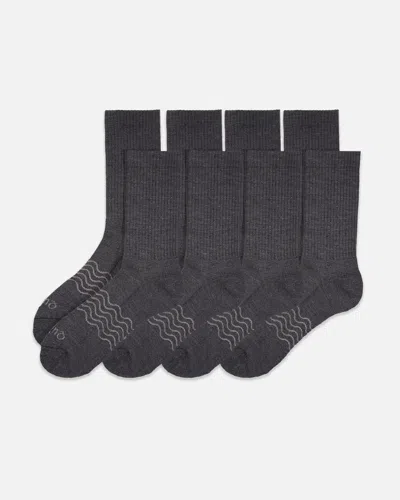Quince Merino Crew Socks 4-pack In Charcoal