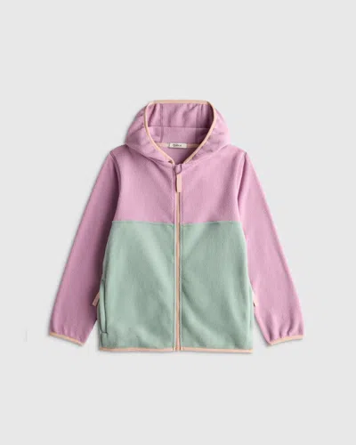 Quince Kids' Microfleece Cozy Jacket In Blue