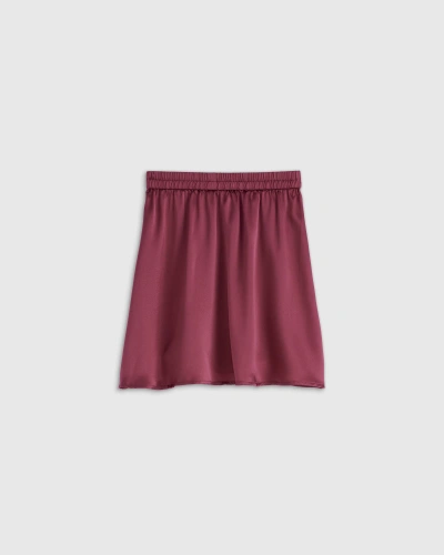 Quince Kids' Mini Skirt In Burgundy