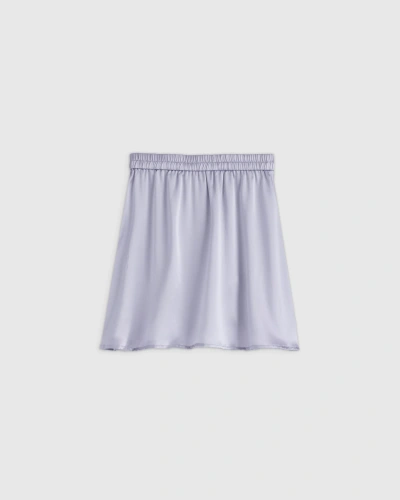 Quince Mini Skirt In Grey Lilac