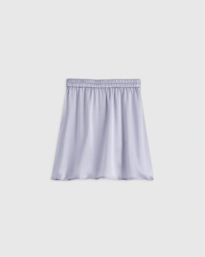 Quince Kids' Mini Skirt In Grey Lilac