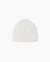 Quince Mongolian Cashmere Ribbed Beanie In Ivory