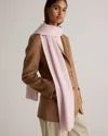 Quince Mongolian Cashmere Ribbed Scarf In Minimal Pink