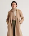 Quince Mongolian Cashmere Ribbed Scarf In Oatmeal