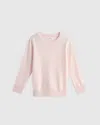 Quince Mongolian Cashmere Toddler Pullover In Minimal Pink