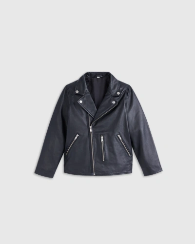 Quince Motorcycle Jacket In Black