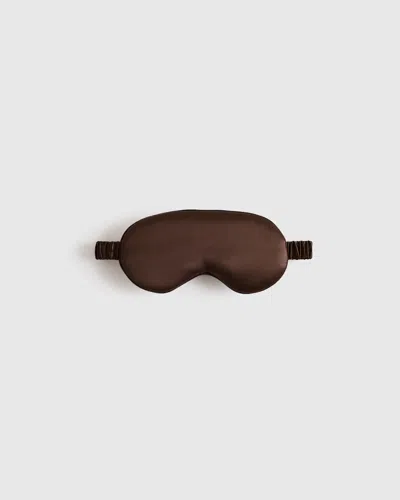 Quince Mulberry Silk Beauty Sleep Mask In Brown