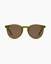 Quince Noah Polarized Acetate Sunglasses In Moss With Brown Lens