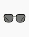 Quince Oliver Polarized Stainless Steel Sunglasses In Black With Grey Lens
