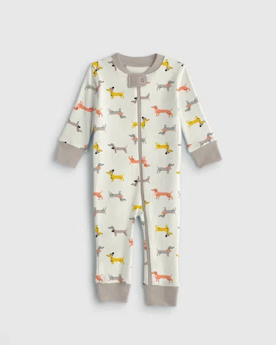 Quince Kids' One Piece Pajama In Puppies