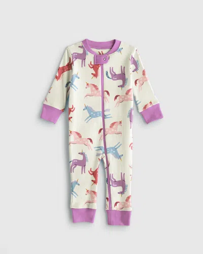 Quince Kids' One Piece Pajama In Unicorn