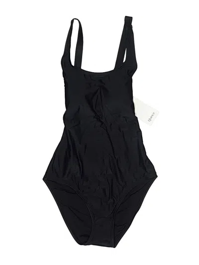 Pre-owned Quince One Piece Swimsuit In Black