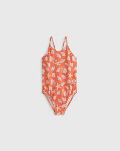 Quince Kids' One-piece Swimsuit In Shells