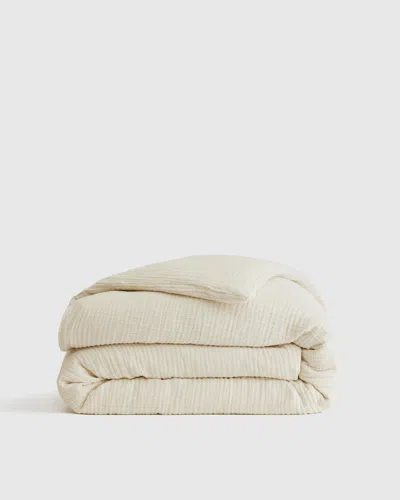 Quince Organic Airy Gauze Duvet Cover In Undyed
