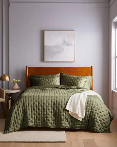 Quince Organic Bamboo Lyocell Quilt In Olive