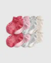 Quince Organic Gripper Ankle Socks 8-pack In Multi