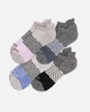 Quince Organic Tri-block Marl Ankle Socks 4-pack In Blue Purple Black Mix