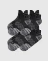 Quince Performance Running Ankle Socks 4-pack In Grey