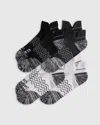Quince Performance Running Ankle Socks 4-pack, Size Medium/large, Organic Cotton In Multi