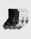 Quince Performance Running Crew Socks 4-pack, Size Xl, Organic Cotton In Multicolor