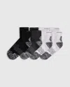 Quince Performance Running Quarter Socks 4-pack, Size Xs/small, Organic Cotton In Multicolor
