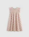 Quince Poplin Smocked Flutter Sleeve Dress