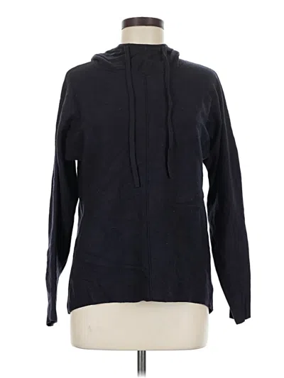 Pre-owned Quince Pullover Hoodie In Black