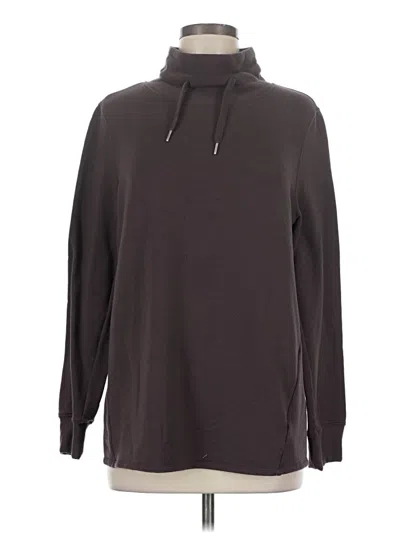 Pre-owned Quince Pullover Hoodie In Brown