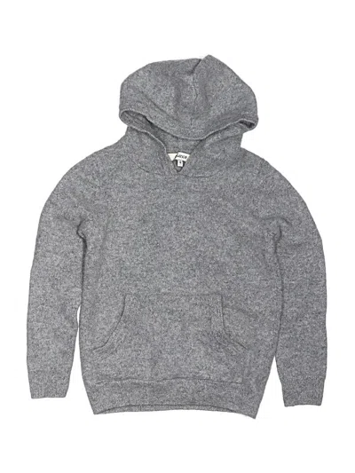 Pre-owned Quince Kids' Pullover Hoodie In Gray