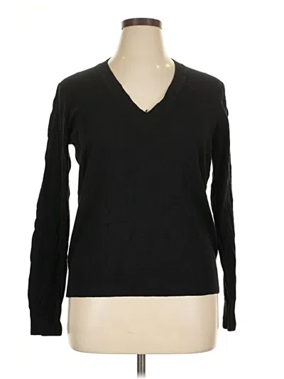Pre-owned Quince Pullover Sweater In Black