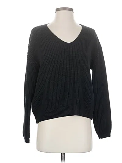 Pre-owned Quince Pullover Sweater In Black