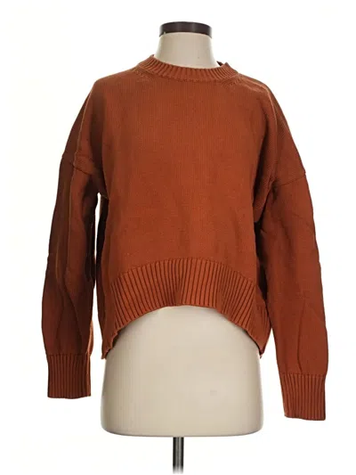 Pre-owned Quince Pullover Sweater In Brown