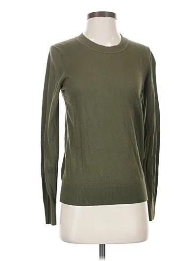 Pre-owned Quince Pullover Sweater In Green