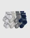 Quince Quarter Crew Socks 8-pack In Multi