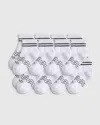 Quince Quarter Crew Socks 8-pack In White