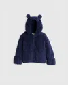 Quince Recycled Sherpa Fleece Bear Jacket In Navy