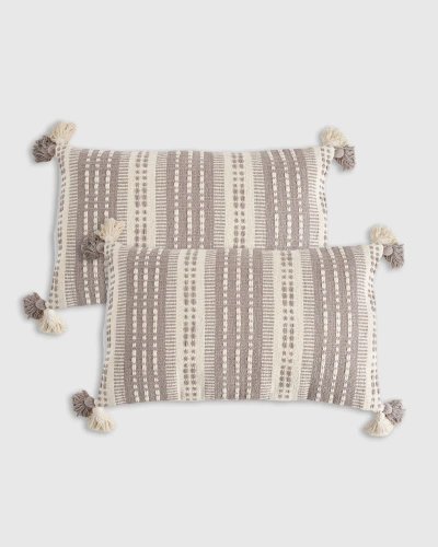 Quince Rowe Pillow Cover Set Of 2 In Gray