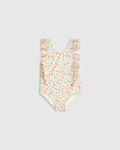 Quince Kids' Ruffle One Piece Swimsuit