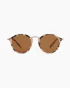 Quince Ryder Polarized Acetate Sunglasses In Tan Tortoise With Brown Lens