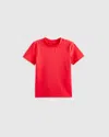 Quince Short Sleeve Rash Guard Top In Red