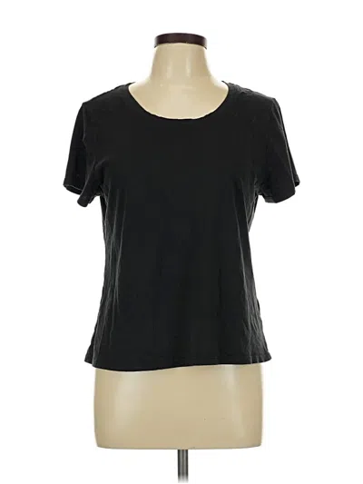 Pre-owned Quince Short Sleeve T-shirt In Black