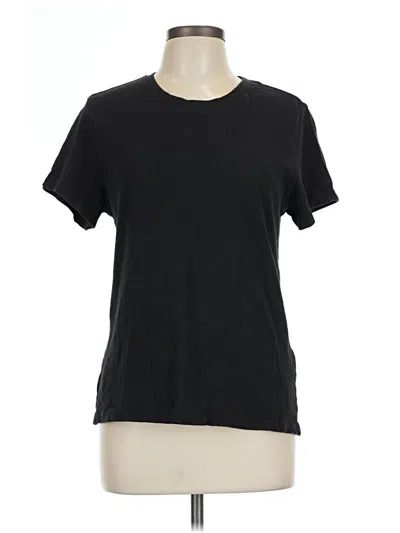 Pre-owned Quince Short Sleeve T-shirt In Black